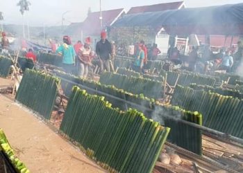 Bakar 7.000 Batang Nasi Bambu di FDP, Pemkab Poso Sukses Pecahkan Rekor Muri