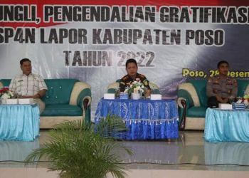 Pemda Poso Sosialisasi dan Rapat Saber Pungli, Pengendalian Gratifikasi Dan SP4N Lapor