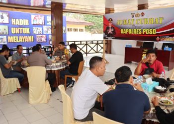 Jumat Curhat, Kapolres Poso Dengar Langsung Aspirasi Wartawan