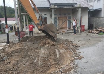 Plat Deker Kayamanya Rampung Di Kerja, Lalu Lintas Di Ruas Jalan Kabupaten Menuju TPA Lancar Kembali