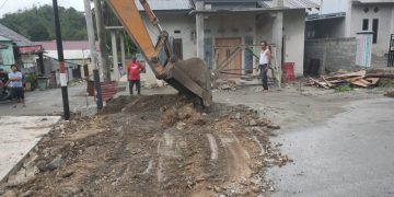Plat Deker Kayamanya Rampung Di Kerja, Lalu Lintas Di Ruas Jalan Kabupaten Menuju TPA Lancar Kembali