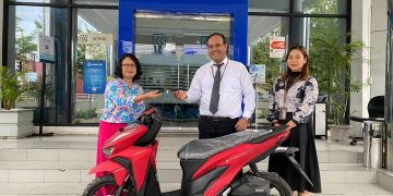 Warga Pasir Putih Bawa Pulang Honda Vario 150cc Undian Britama FSTVL