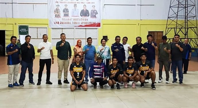 Yakinkan Masyarakat Luar Poso Sudah Kondusif, BRI Berpartisipasi Di Turnamen Bola Voly Dandim Poso Cup