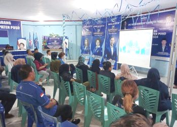 Kader dan Simpatisan Demokrat Poso Kompak Nobar Pidato Politik AHY Di Rumah Biru