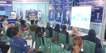 Kader dan Simpatisan Demokrat Poso Kompak Nobar Pidato Politik AHY Di Rumah Biru