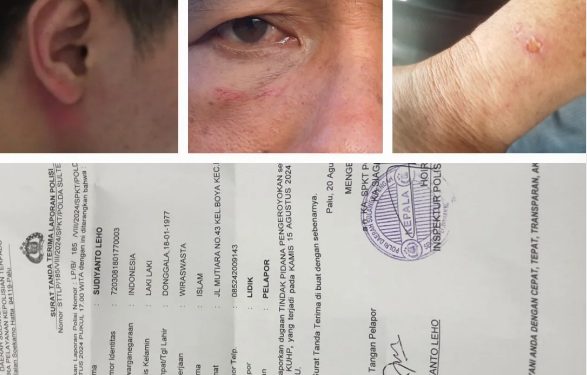 Tim Paslon BERANI Diduga Aniaya Crew Videotron Saat Deklarasi di Sigi