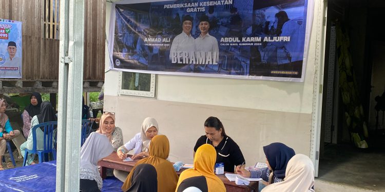 Ahmad Ali Hadirkan Pemeriksaan Kesehatan Gratis bagi Penyintas Bencana 2018 di Kelurahan Panau