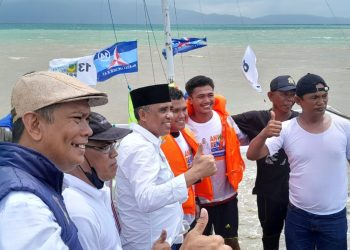 37 Peserta Ikut Lomba Perahu Layar Tradisional BERANI RACE di Pantai Bamba 
