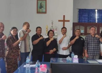 Paslon Jeffisa Putra dan Ruben Hehi Bertemu Majelis Sinode GKST di Tentena