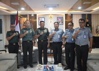 Perkuat Sinergi Hukum dan Pertahanan, Kakanwil Kemenkum Sulteng Temui Pangdam XXIII/Palaka