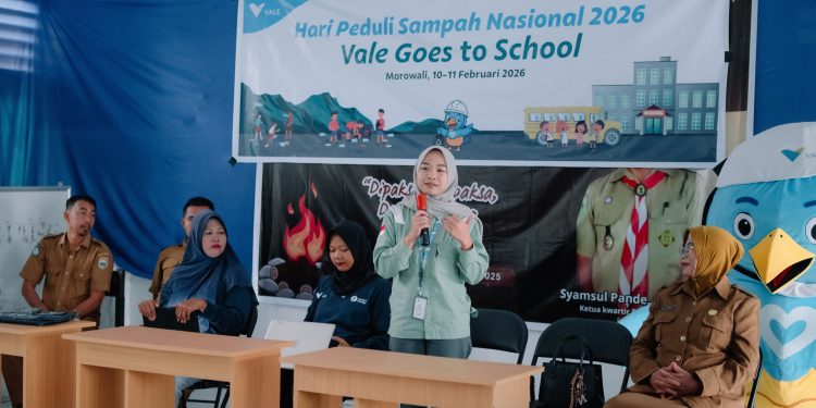 Dorong Literasi Bagi Generasi Muda, PT Vale Edukasi Siswa di Morowali Kelola Sampah Secara Bijak pada Peringatan HPSN