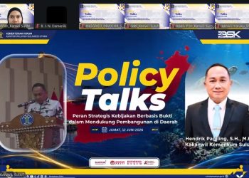 Kemenkum Sulteng Perkuat Kapasitas BSK lewat Policy Talks Bertema Kebijakan Berbasis Bukti