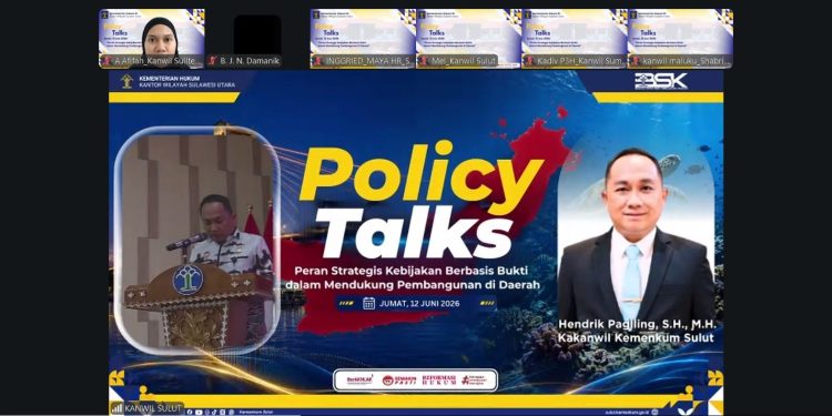 Kemenkum Sulteng Perkuat Kapasitas BSK lewat Policy Talks Bertema Kebijakan Berbasis Bukti