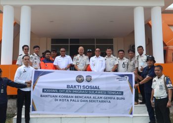 Tembus Wilayah Terdampak di Palolo, Jajaran Imigrasi Sulawesi Tengah Salurkan Bantuan Logistik