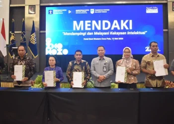 Momen Bersejarah di Palu, Kemenkum Sulteng Teken 48 PKS dan Kukuhkan Sentra KI Bersama Wagub Sulteng
