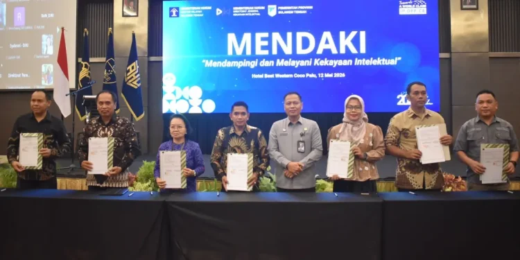 Momen Bersejarah di Palu, Kemenkum Sulteng Teken 48 PKS dan Kukuhkan Sentra KI Bersama Wagub Sulteng