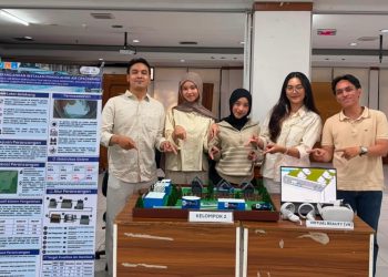 Jernihkan Air Gambut Asam, Mahasiswa Universitas Pertamina Rancang Instalasi Komunal Masa Depan