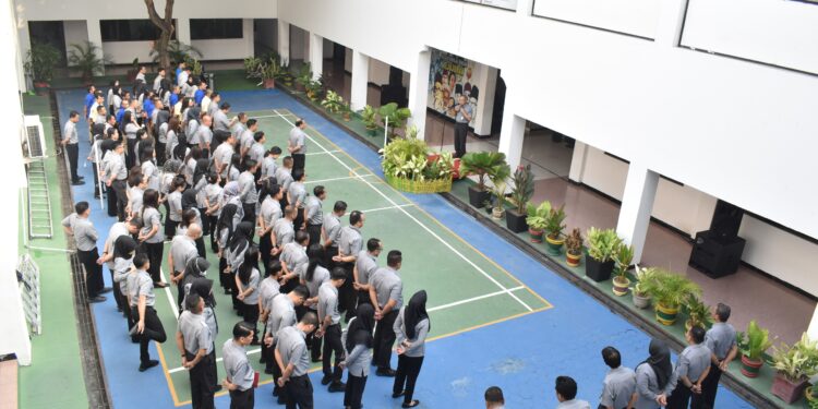 Apel Pagi Perkuat Kesiapan Kemenkum Sulteng Hadapi Evaluasi WBBM